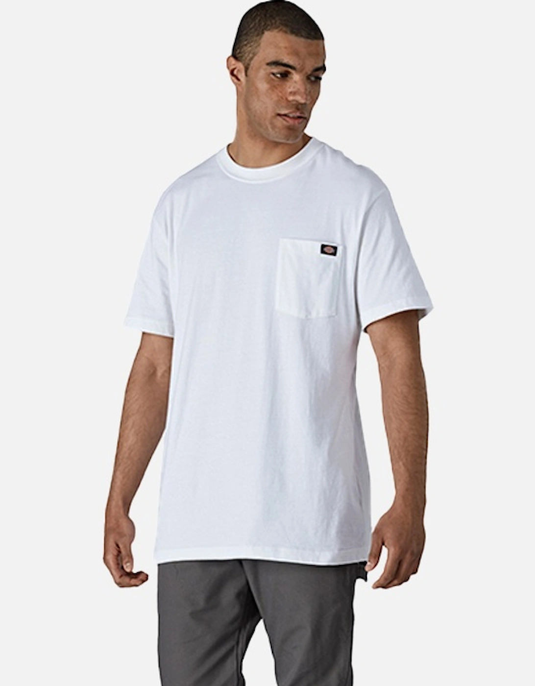 Men's Short Sleeve Cotton T-shirt White, 6 of 5