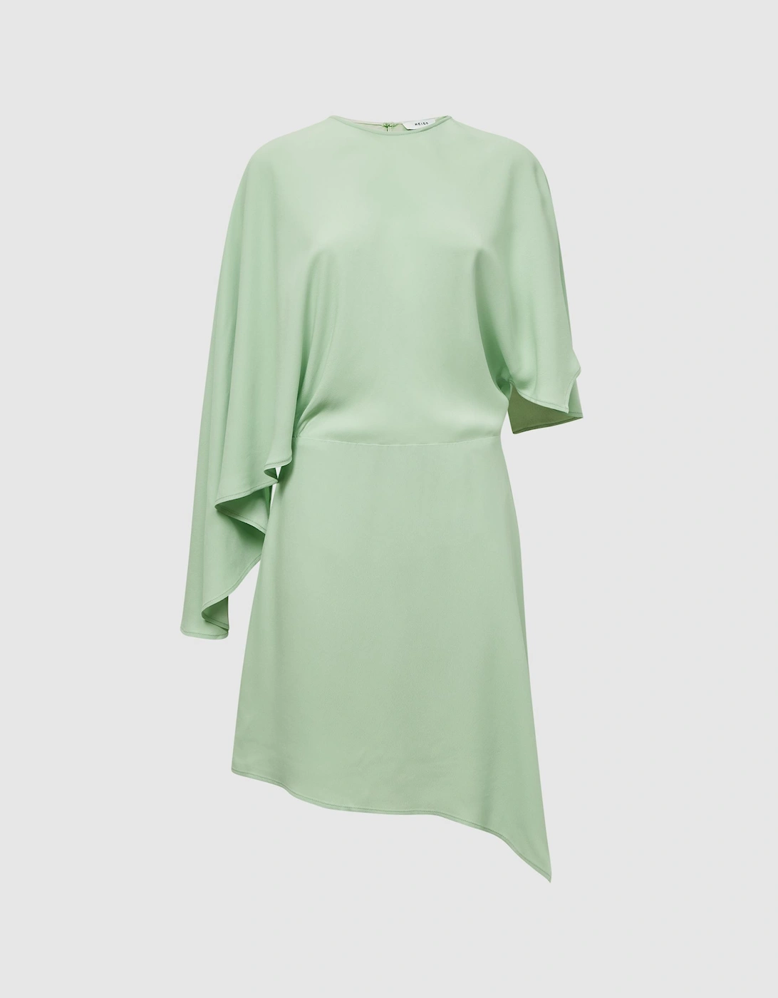 Cape Sleeve Asymmetric Mini Dress, 2 of 1
