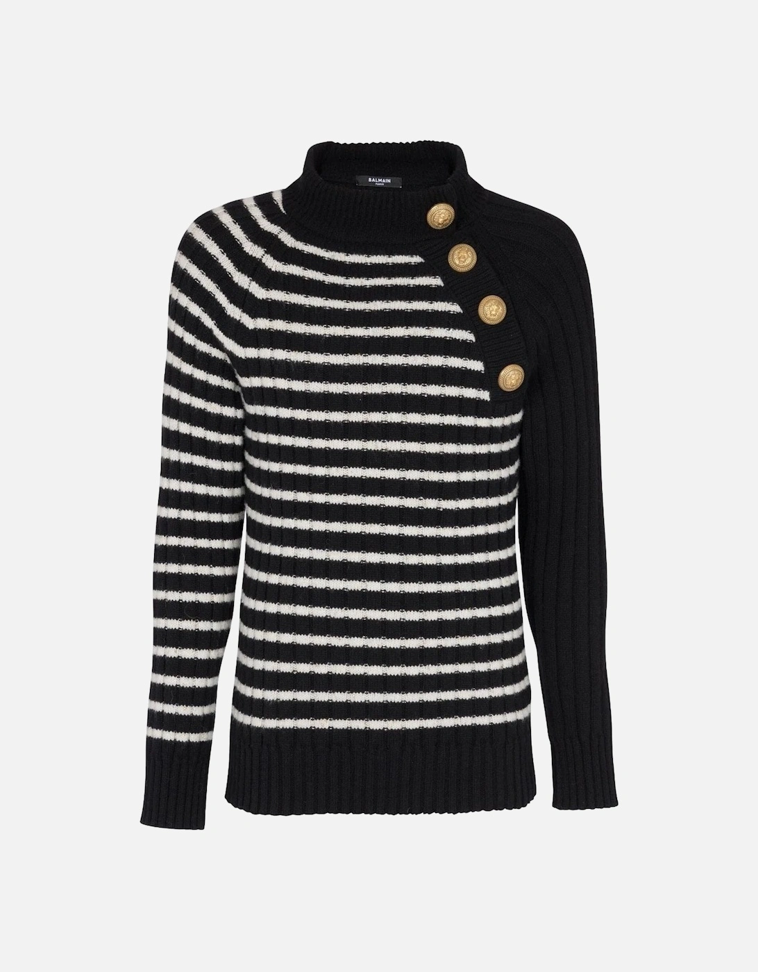 Stripe Cashmere Sweater Black, 8 of 7