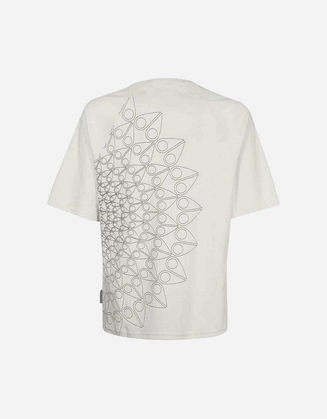 Spiral Printed Logo Cotton White T-Shirt