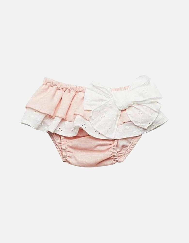 Girls Pink Frill Bloomers