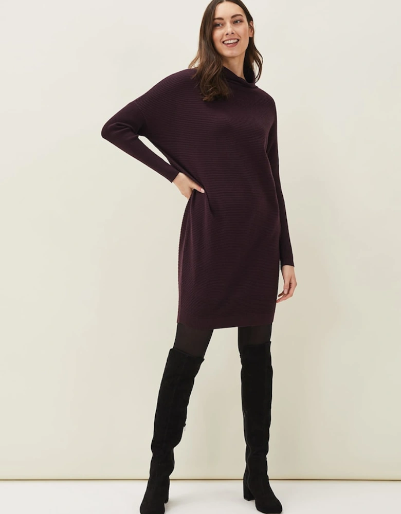 Jocelin Roll Neck Knit Dress