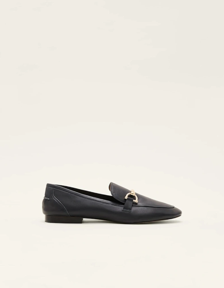 T-Bar Leather Loafers