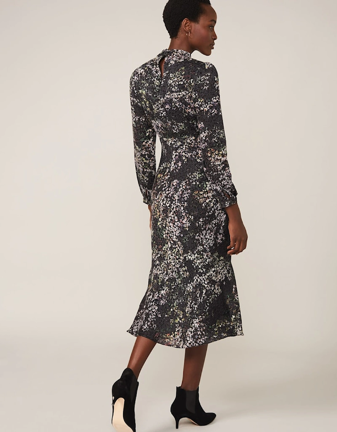 Elinore Printed Burnout Dress