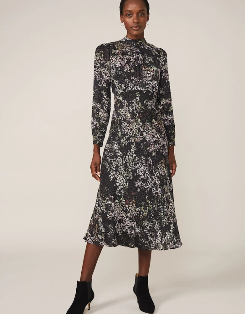 Elinore Printed Burnout Dress