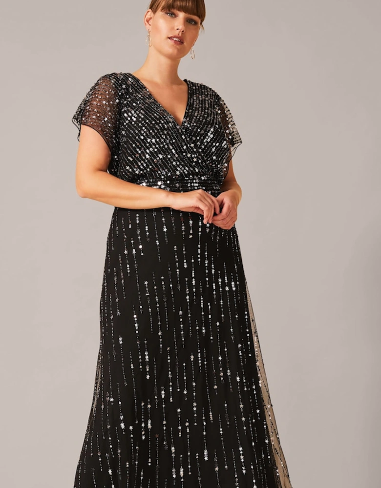 Shante Sequin Maxi Dress