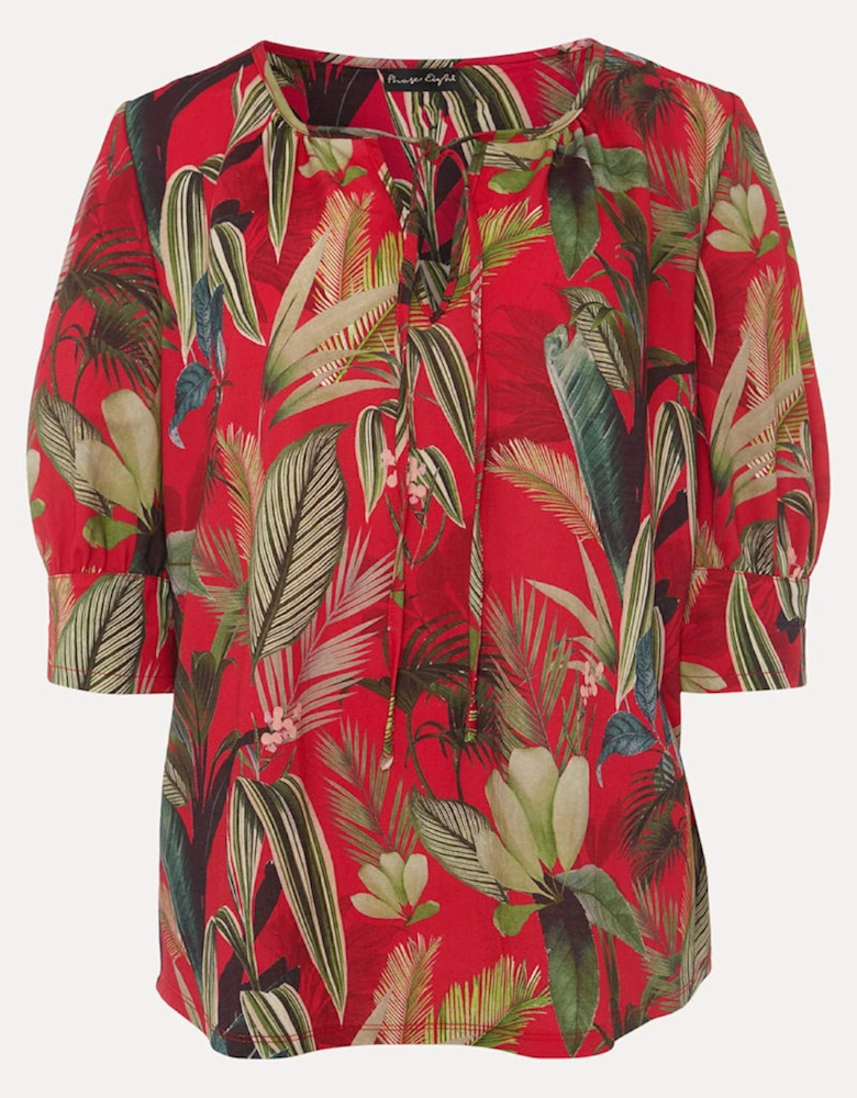 Antonia Tropical Print Top