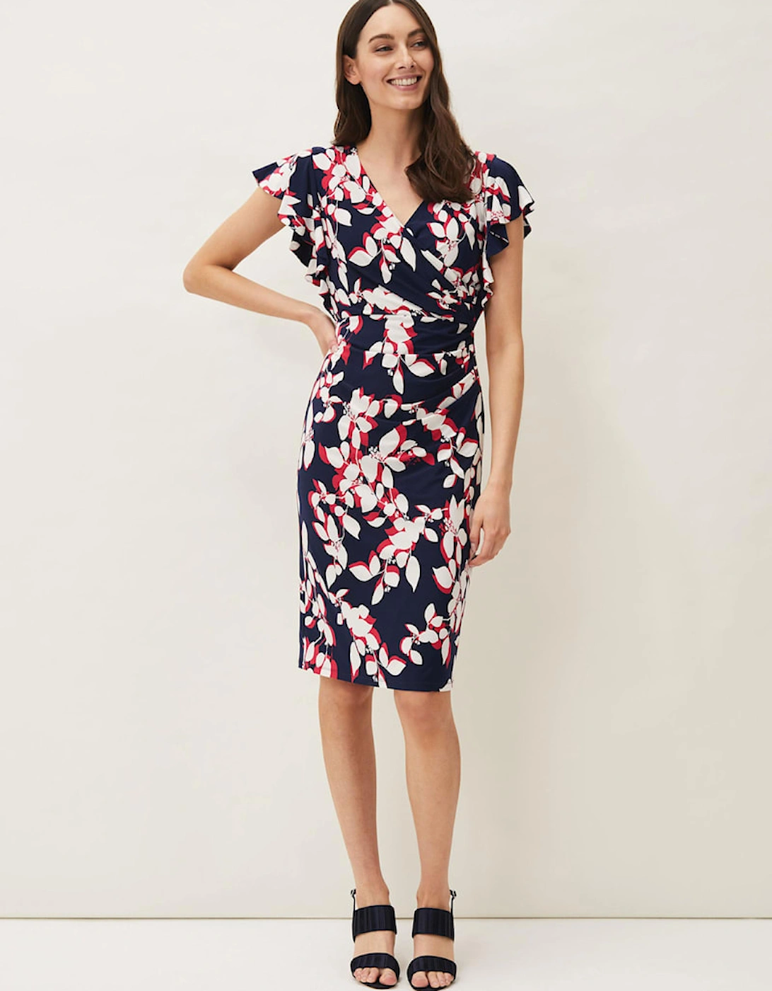 Helene Printed Jersey Dress, 7 of 6