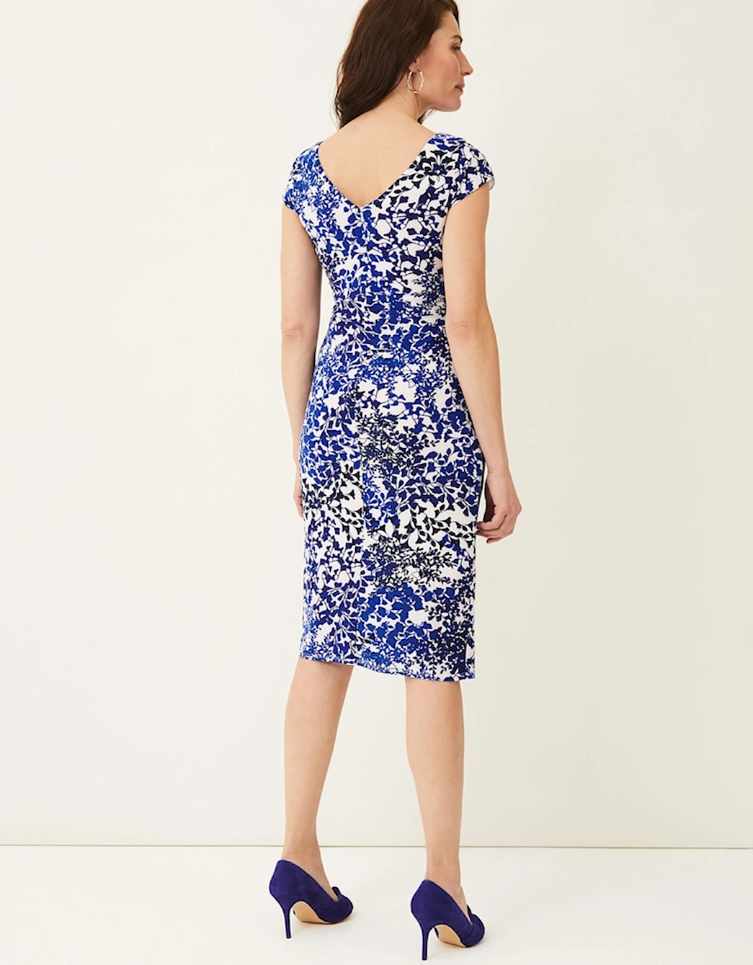 Arielle Contrast Print Jersey Dress