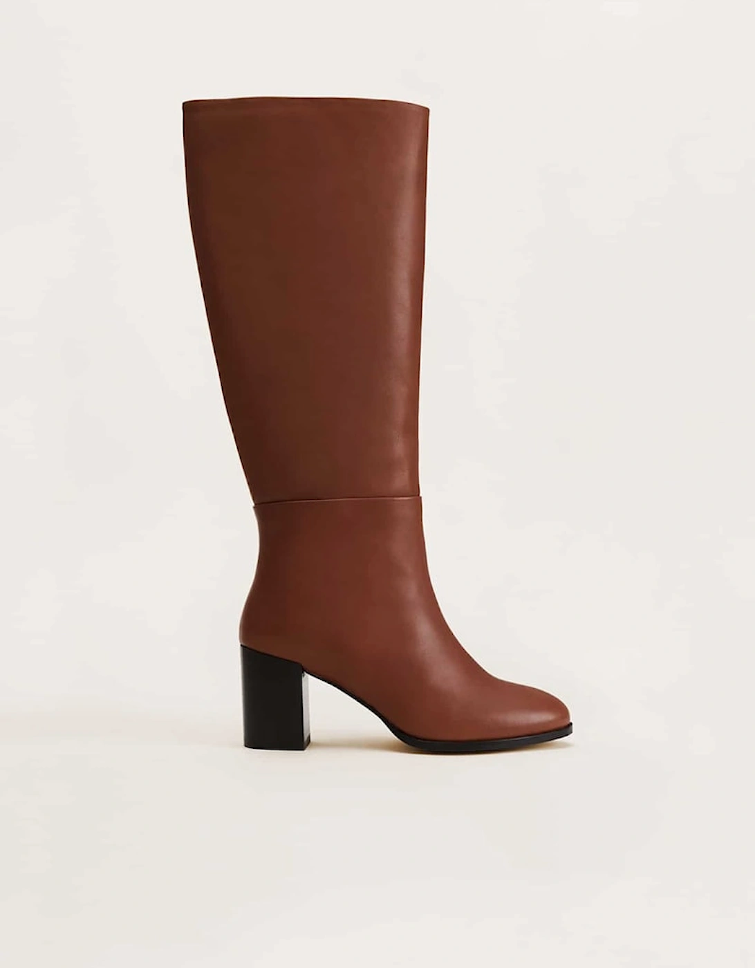 Jordan Tan Leather Long Knee Boots, 7 of 6