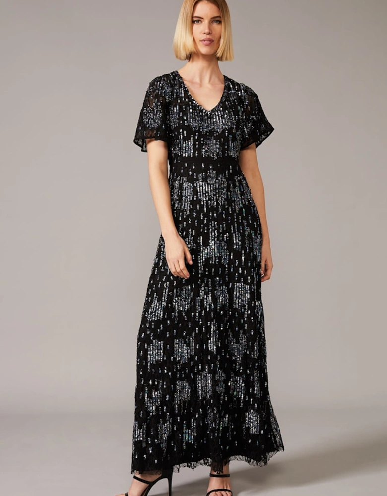 Clarabelle Sequin Embelished Maxi Dress