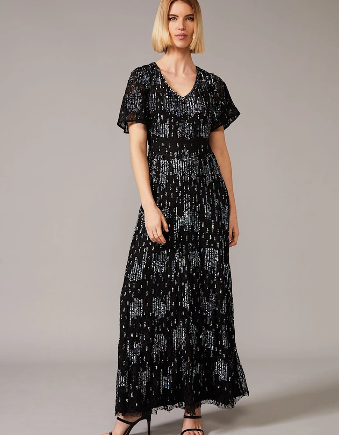 Clarabelle Sequin Embelished Maxi Dress, 7 of 6