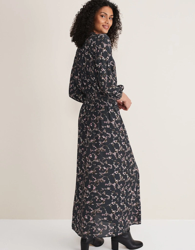 Phillipa Marble Print Midaxi Dress