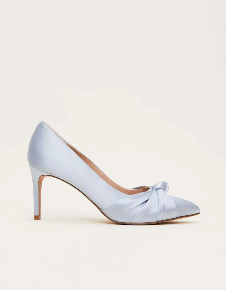 Satin Knot Front Court Shoe