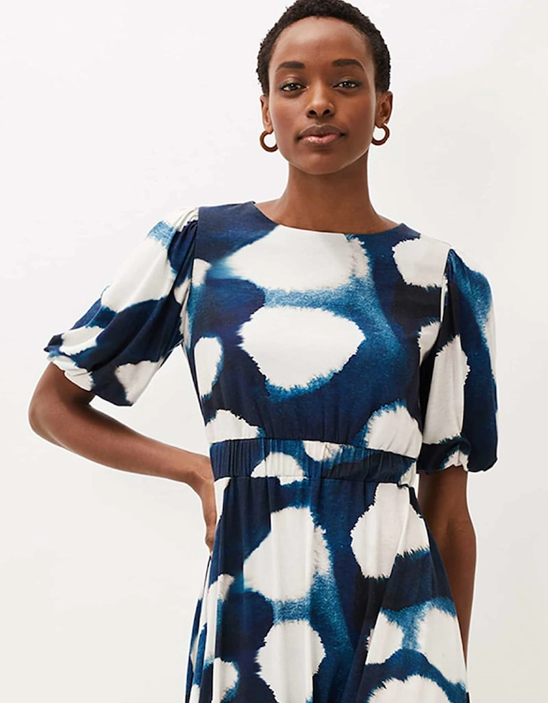 Kaitlyn Abstract Spot Print Dress
