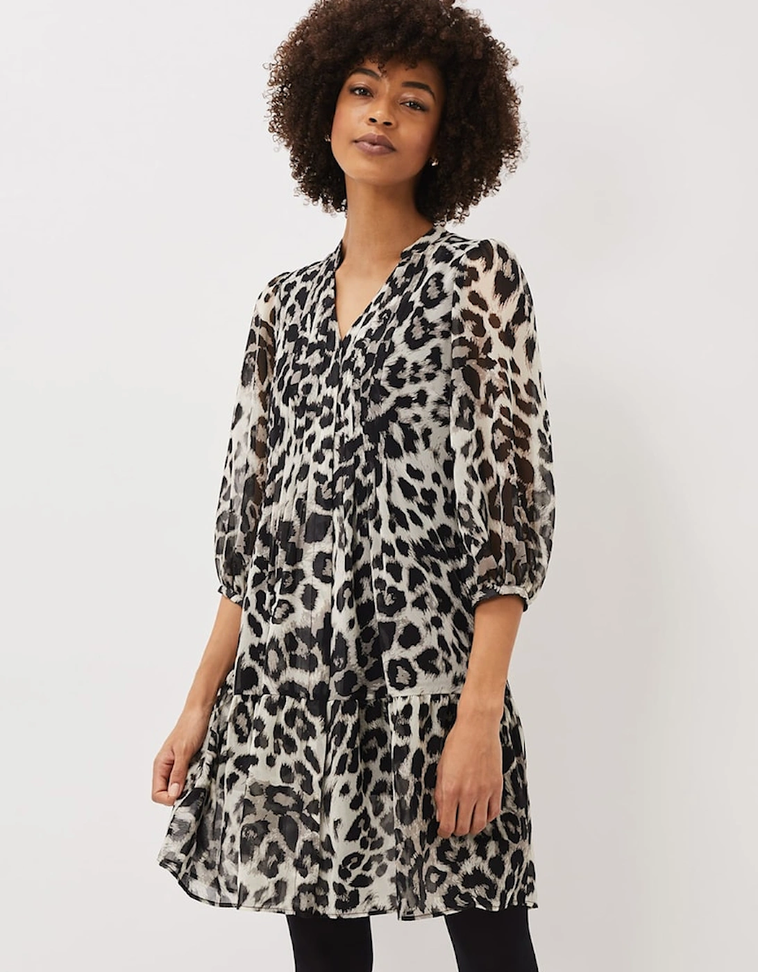 Penele Leopard Print Swing Dress, 7 of 6