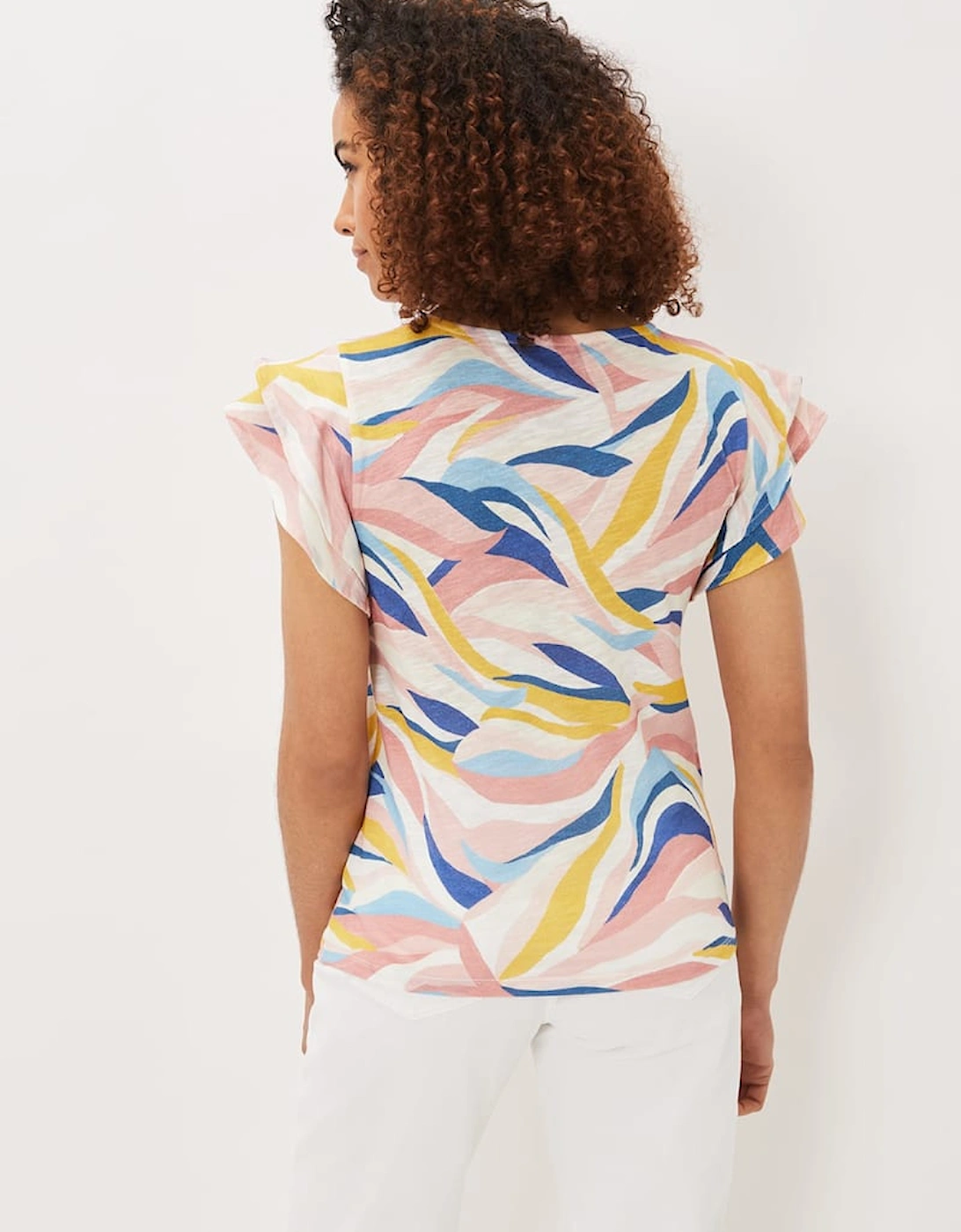 Kali Linen Multi Print Top