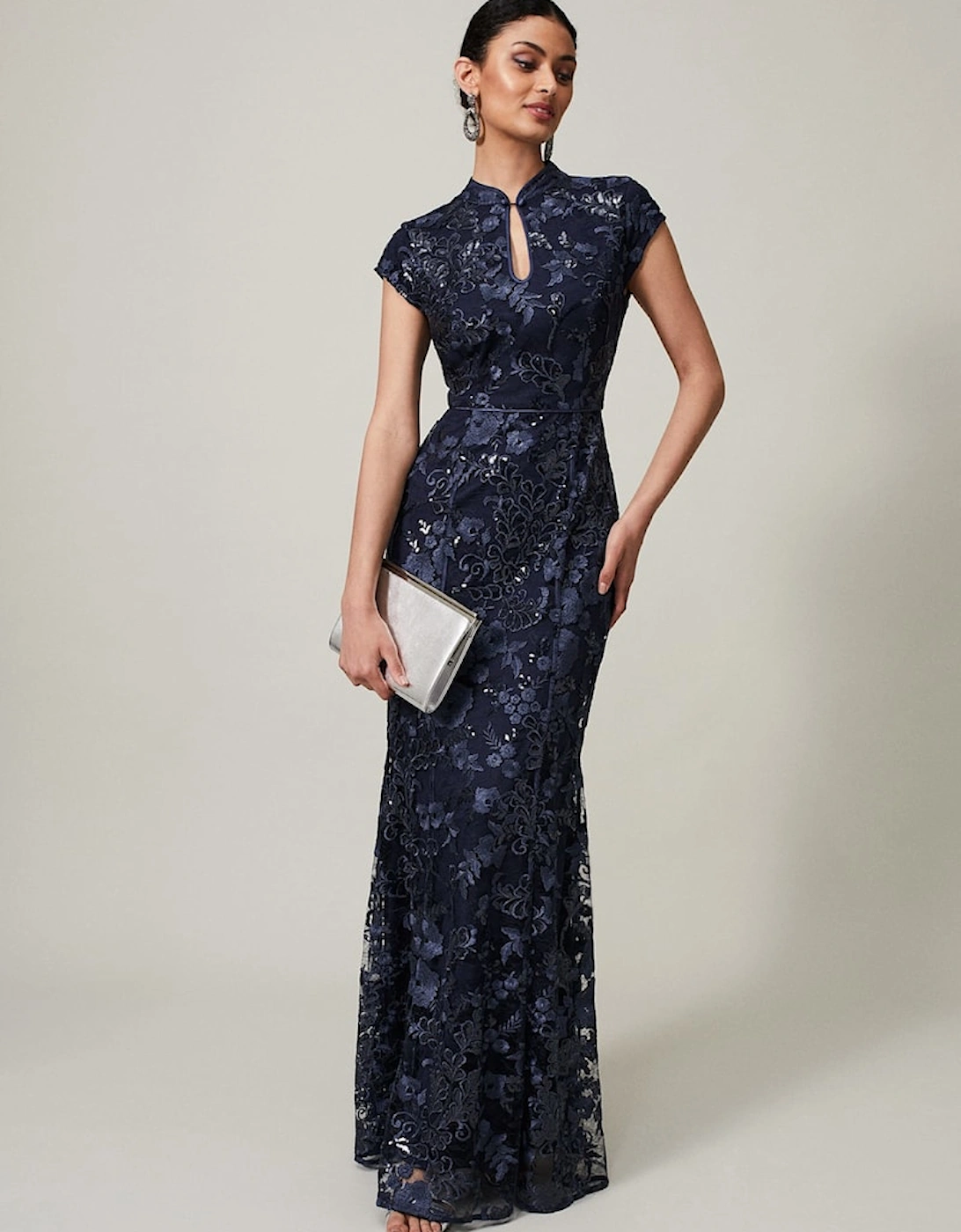 Sofia Embroidered Sequin Dress, 8 of 7