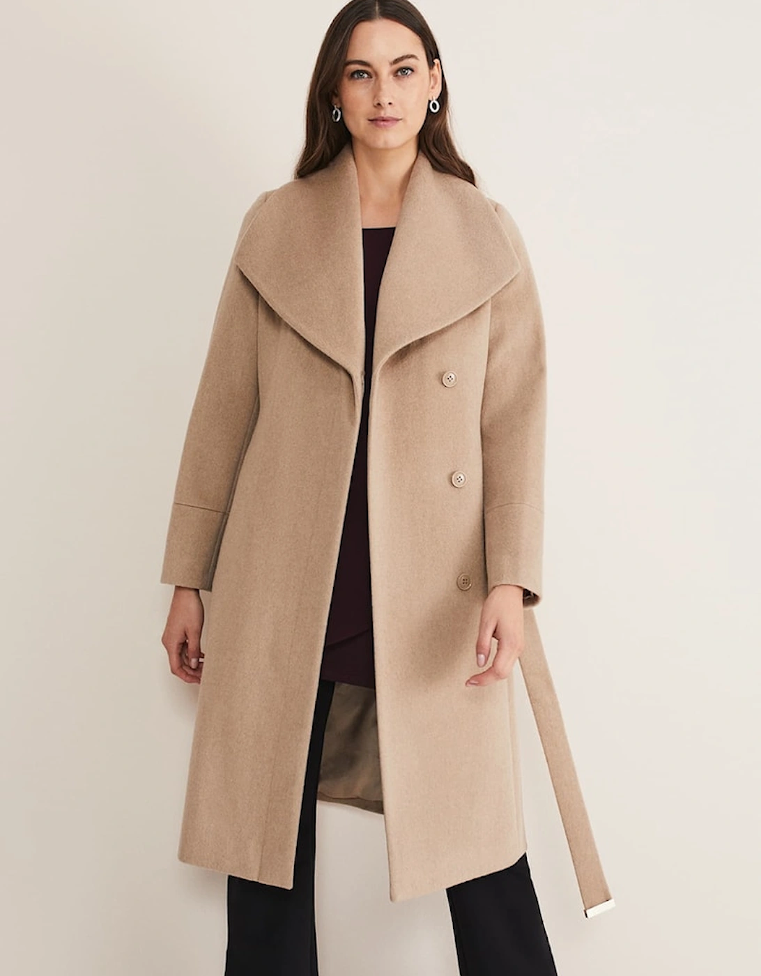 Nicci Wool Belted Coat, 7 of 6