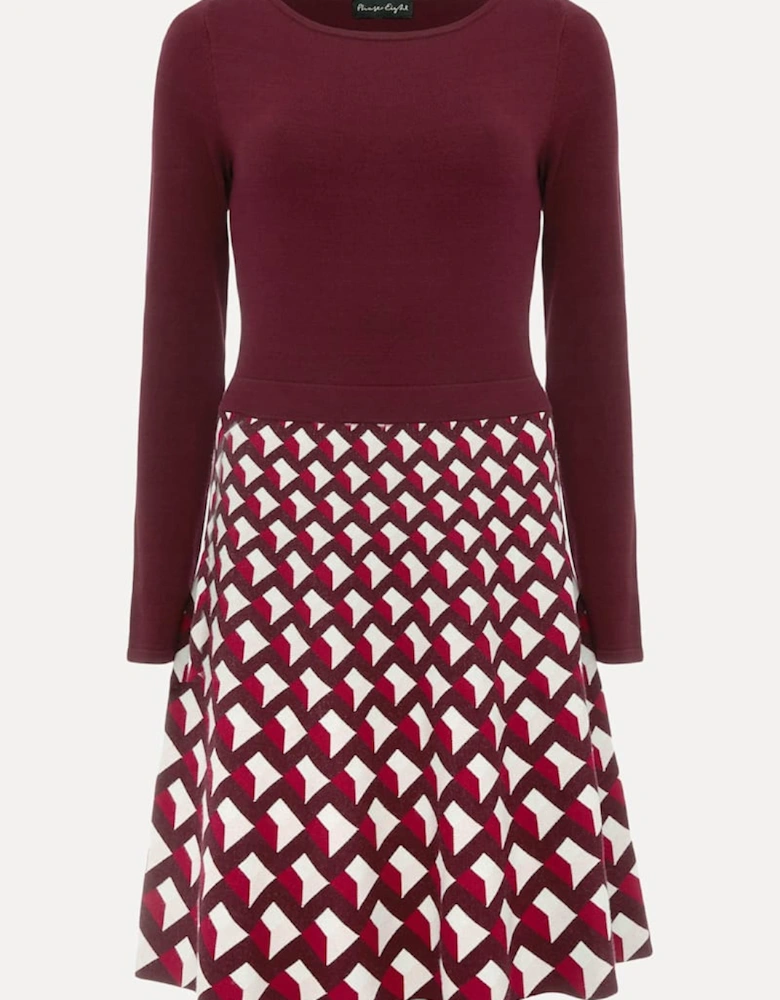 Coraline Print Knitted Dress
