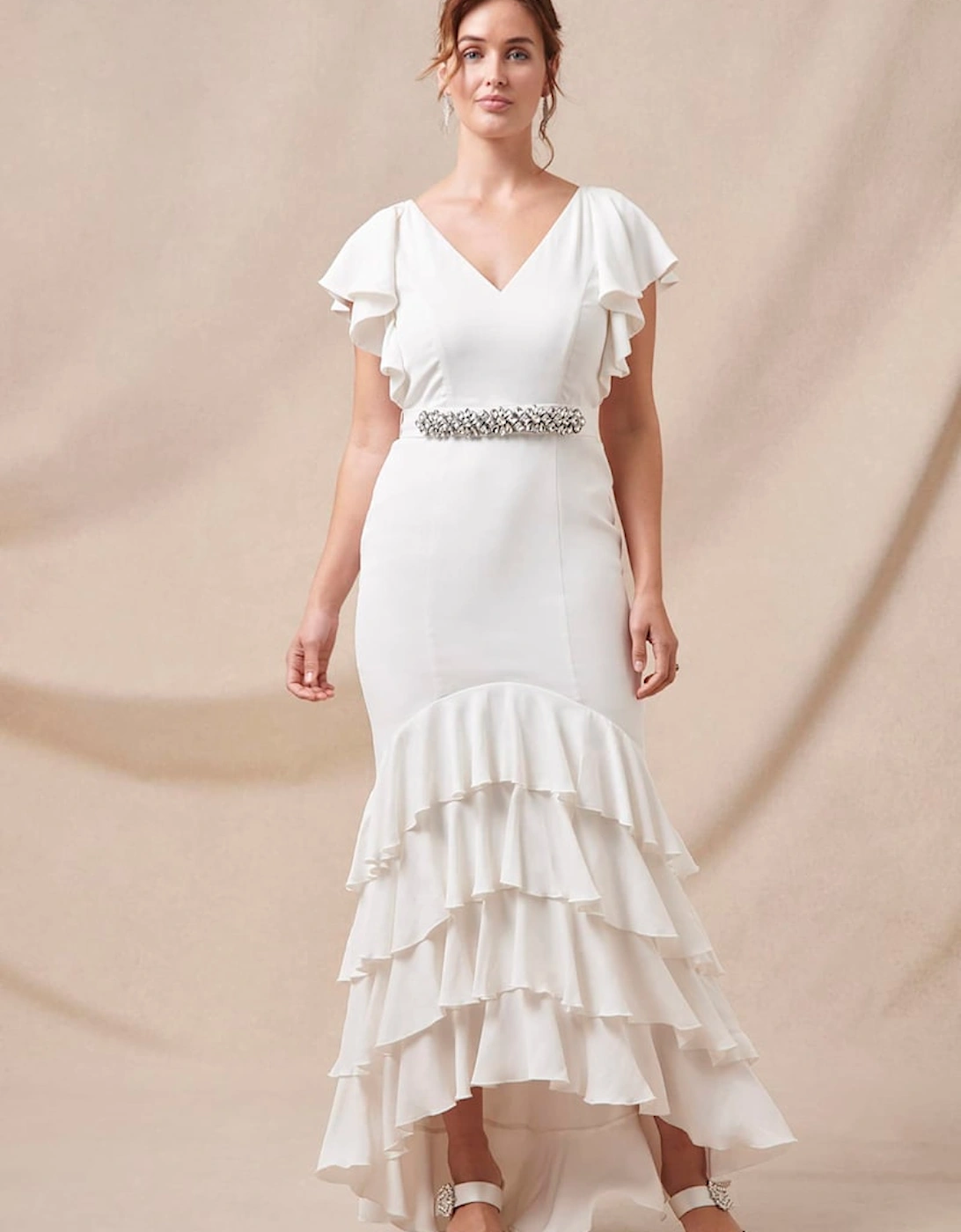 Ellery Frill Maxi Wedding Dress, 8 of 7