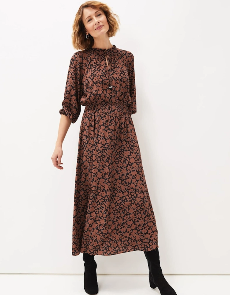 Phillipa Tile Print Midaxi Dress