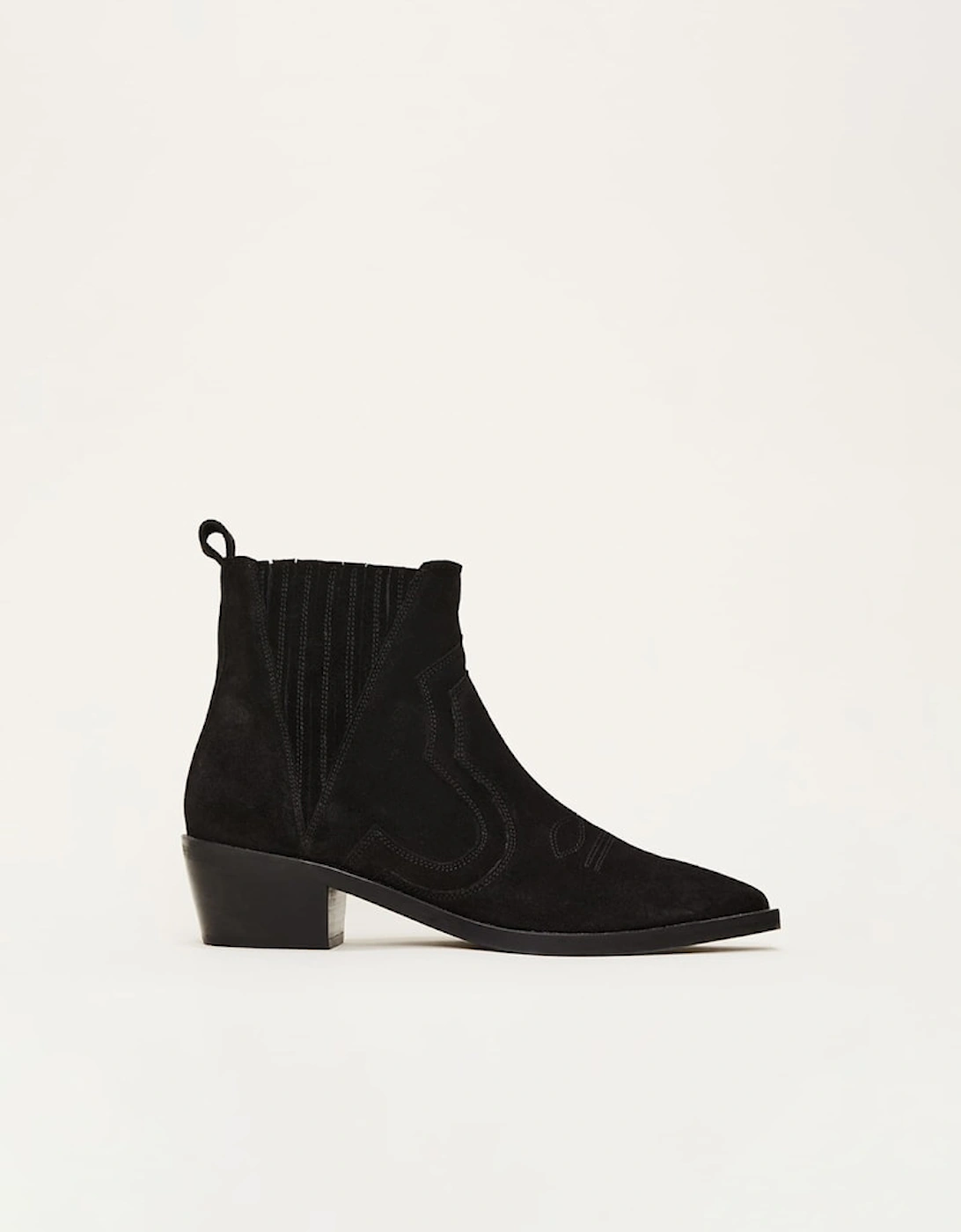 Stitch Detail Suede Ankle Boot, 10 of 9