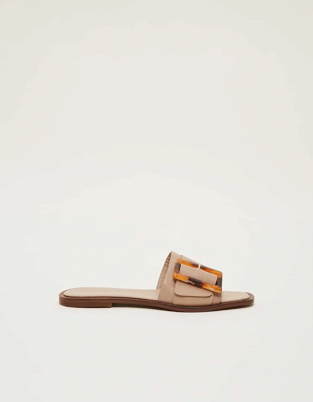 Leather Buckle Flat Sandals, 2 of 1