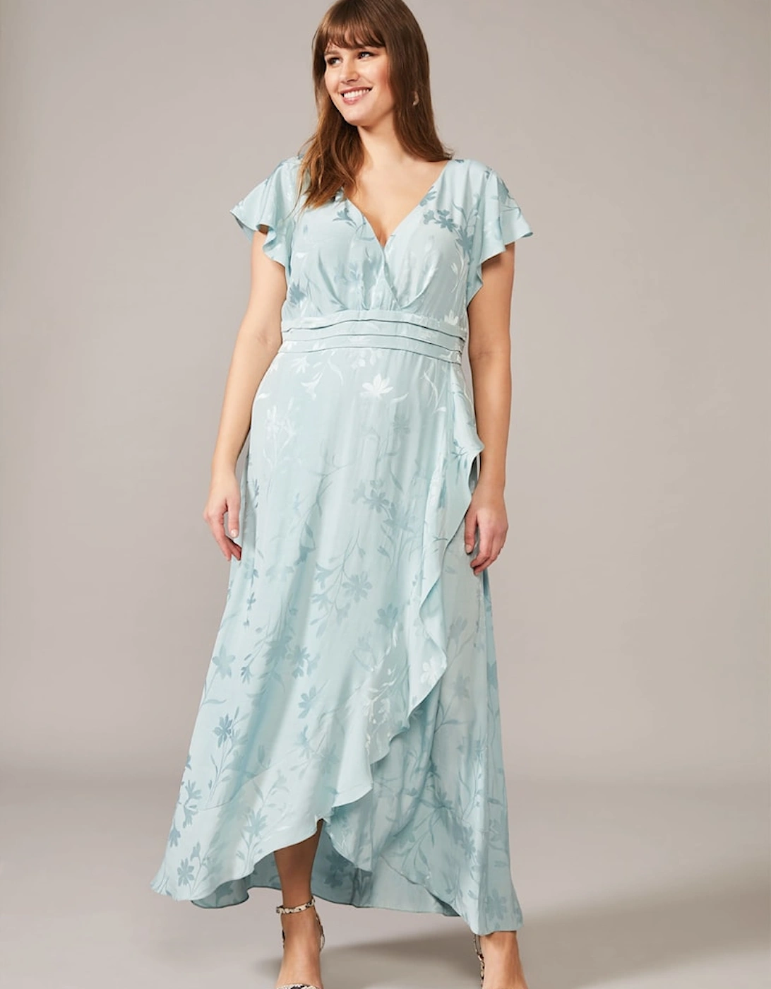 Rosie Floral Jacquard Maxi Dress, 6 of 5