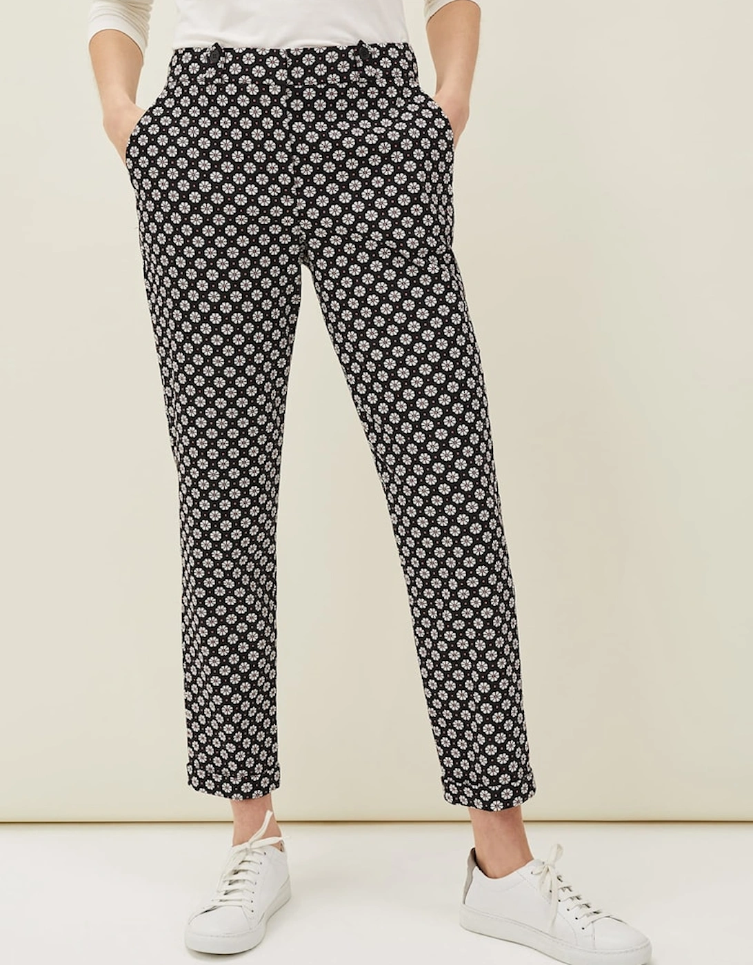 Ryleigh Geometric Print Tapered Trouser, 7 of 6
