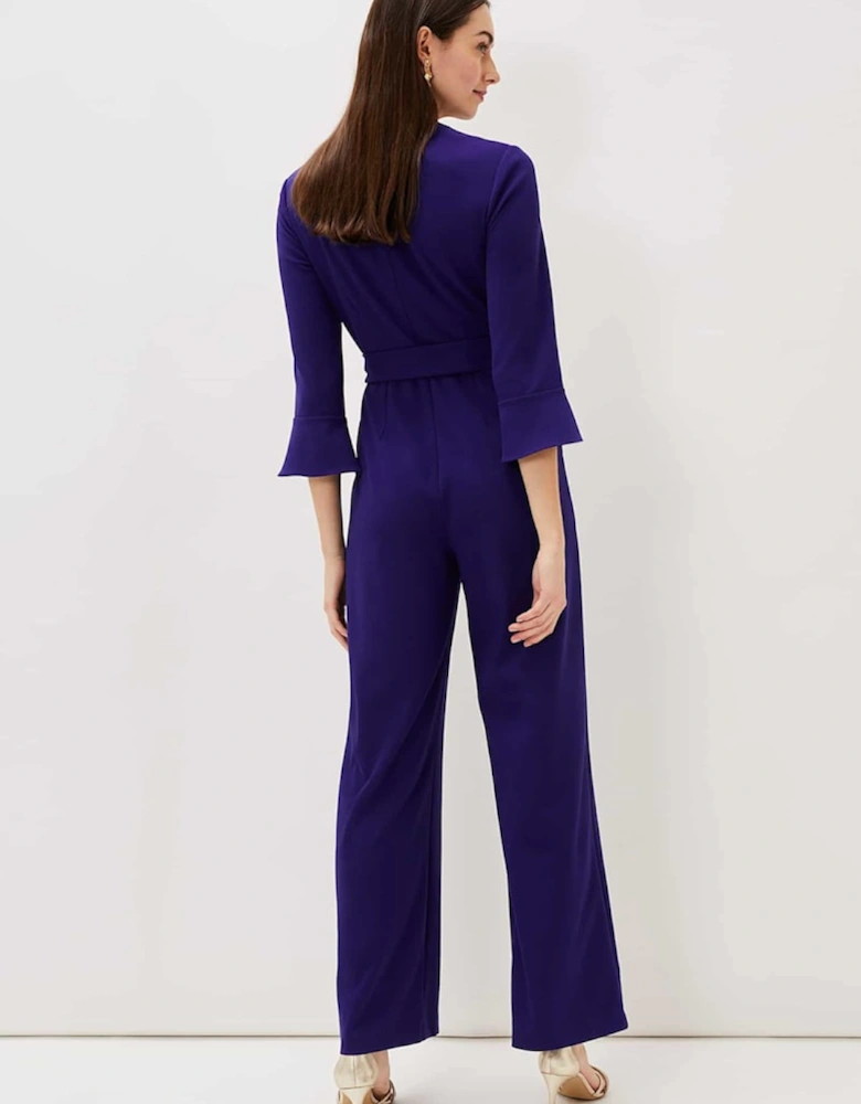 Eydie Fluted Sleeve Jumpsuit