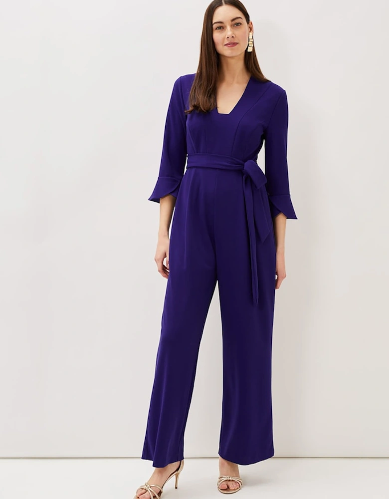 Eydie Fluted Sleeve Jumpsuit