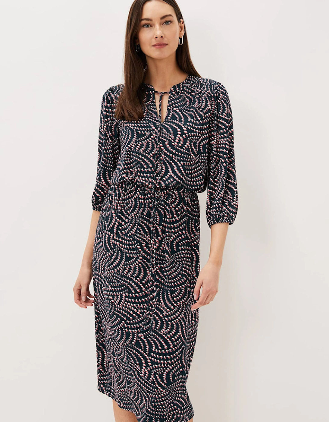 Grace Geo Tile Print Dress