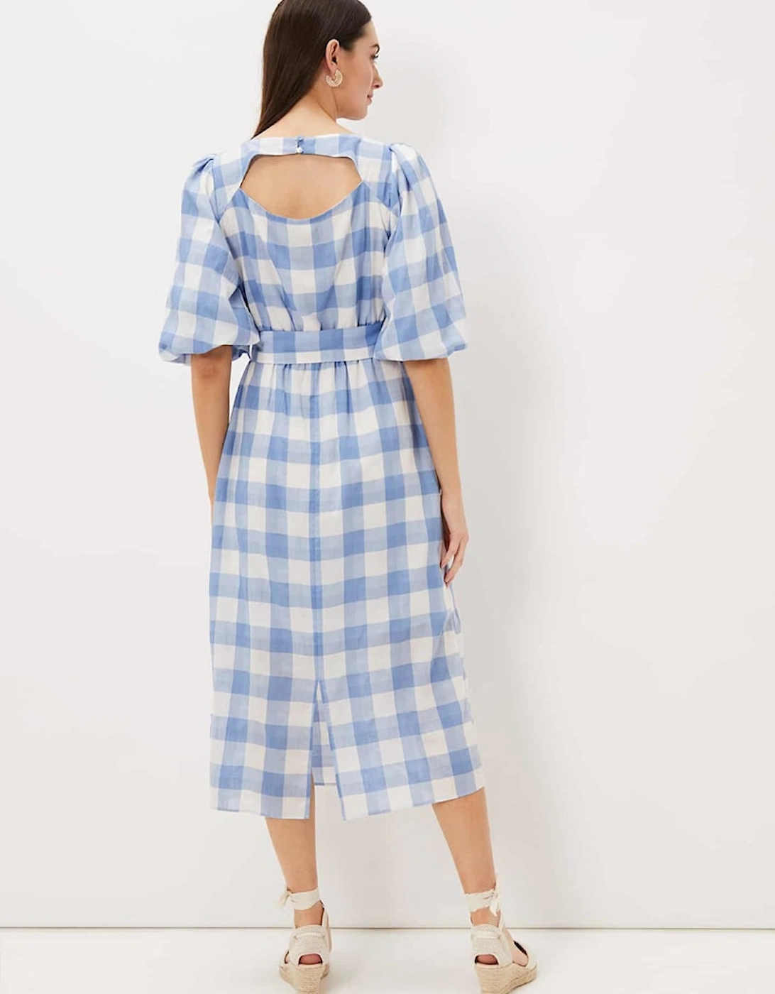 Alina Check Midi Dress