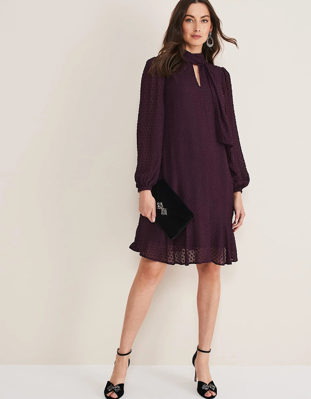 Everly Textured Swing Dress