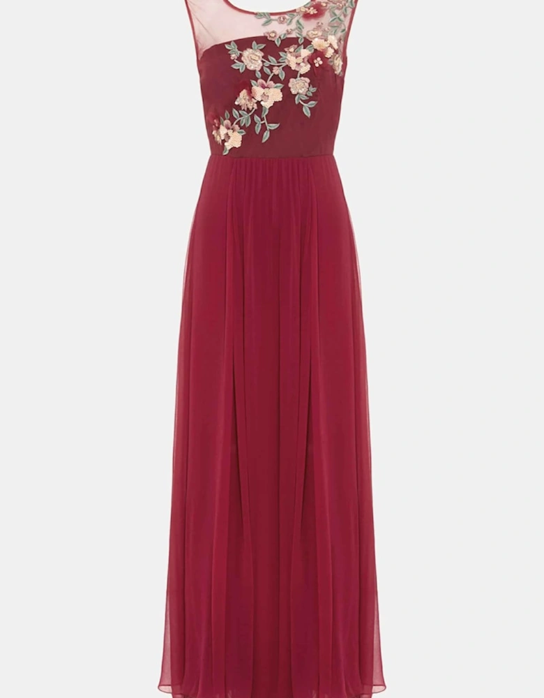 Zanya Embroidered Maxi Dress