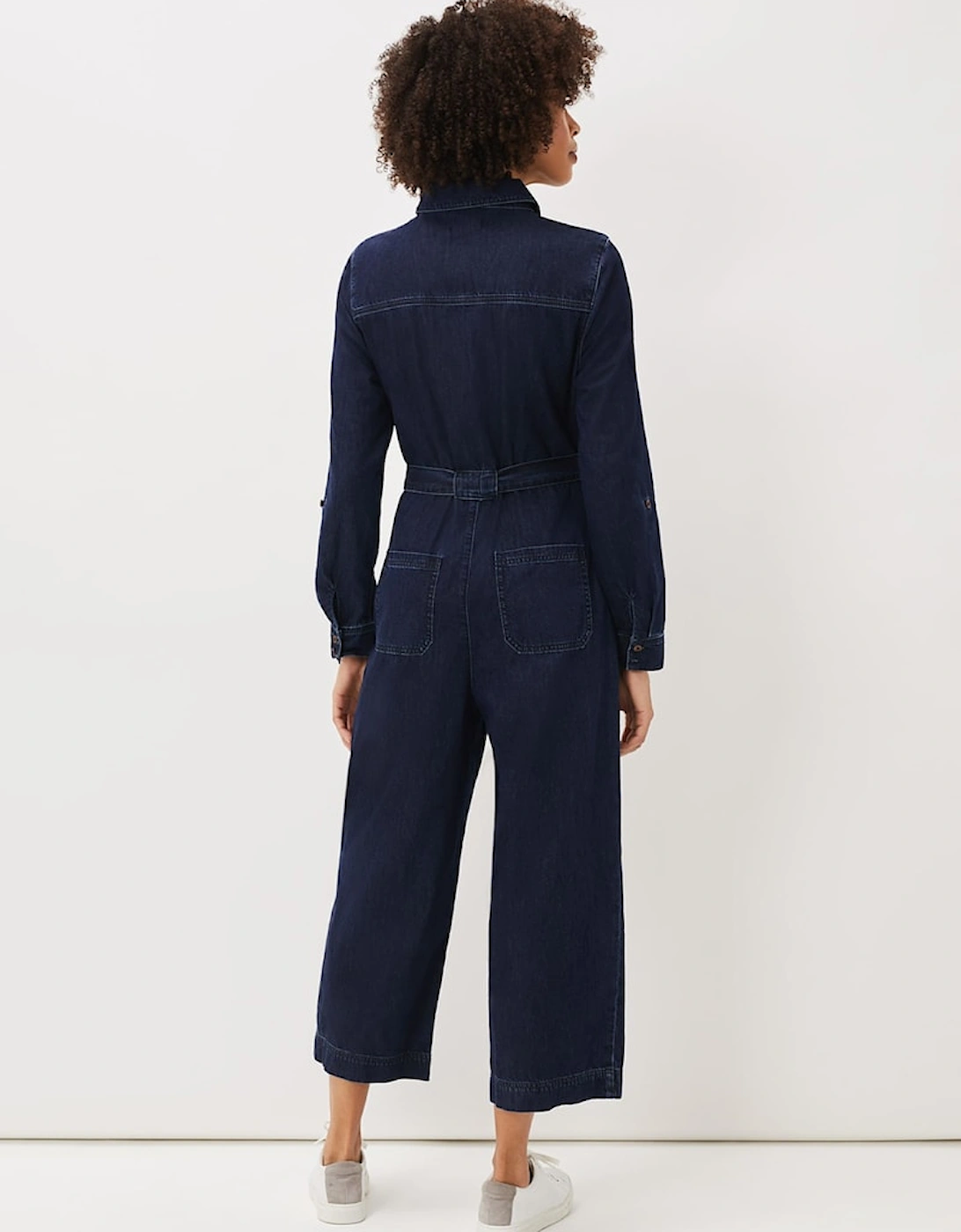 Cecile Denim Wide Leg Jumpsuit