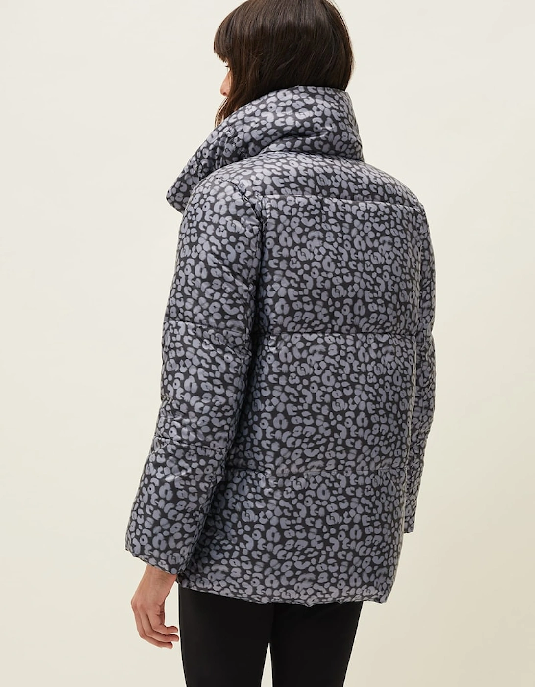 Anny Animal Print Puffer Coat