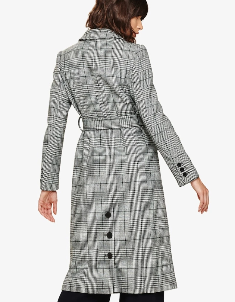 Carmel Check Trench Coat