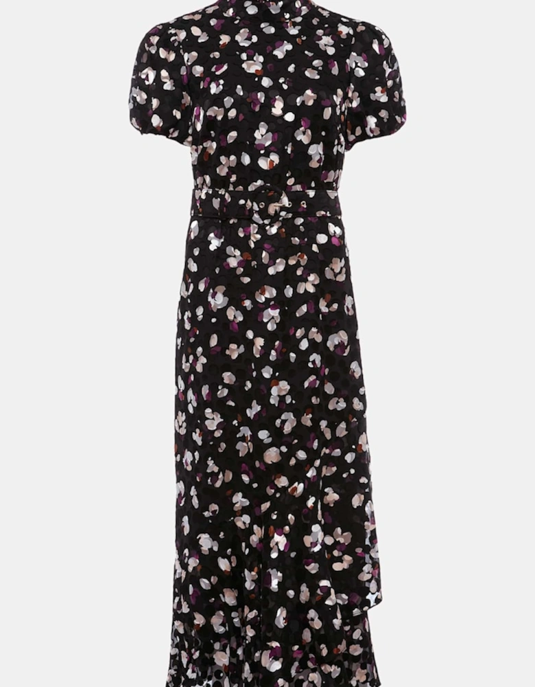 KENSLEY PRINT PUFF SLEEVE DRESS