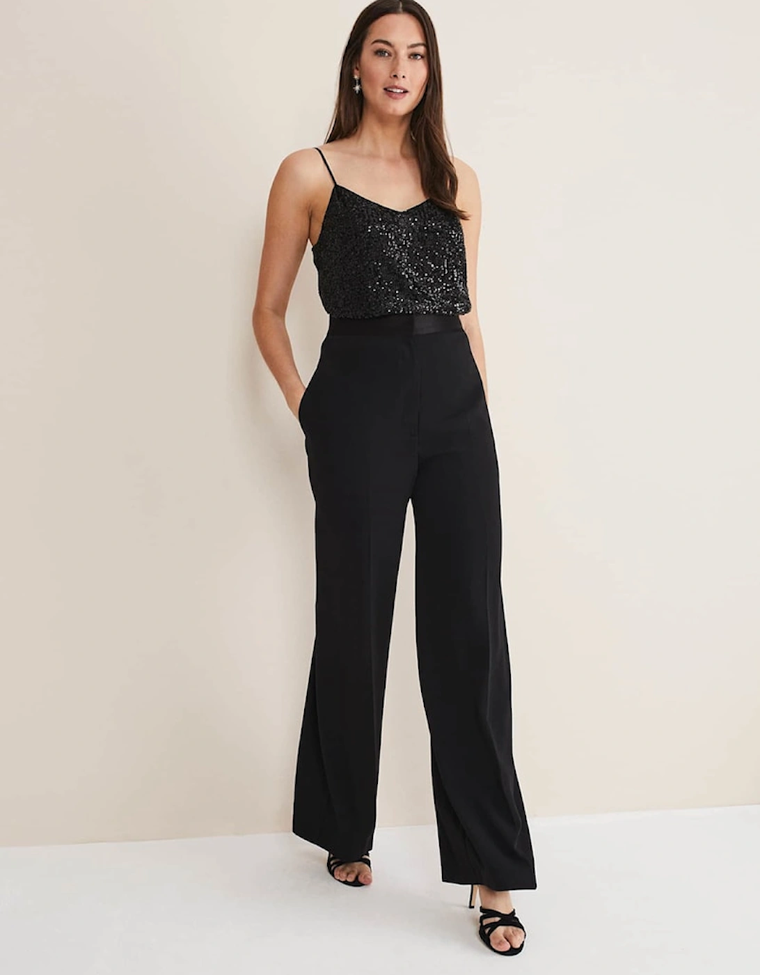 Elandra Wide Leg Tux Trousers, 8 of 7