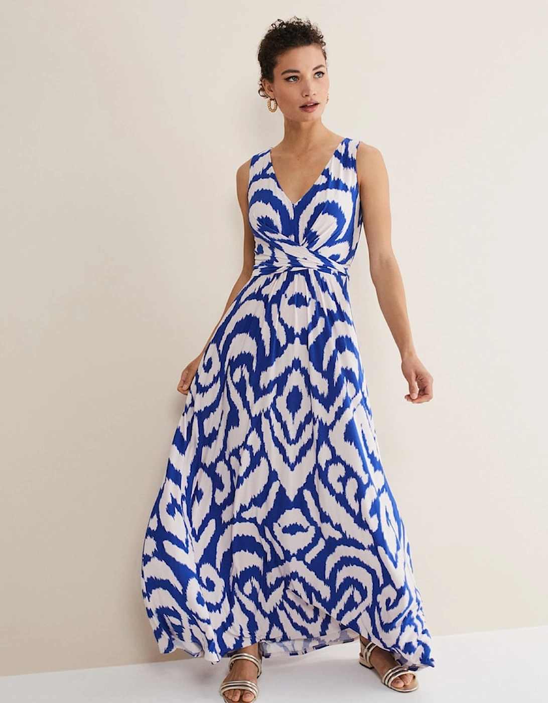 Artemis Jersey Print Maxi Dress, 7 of 6