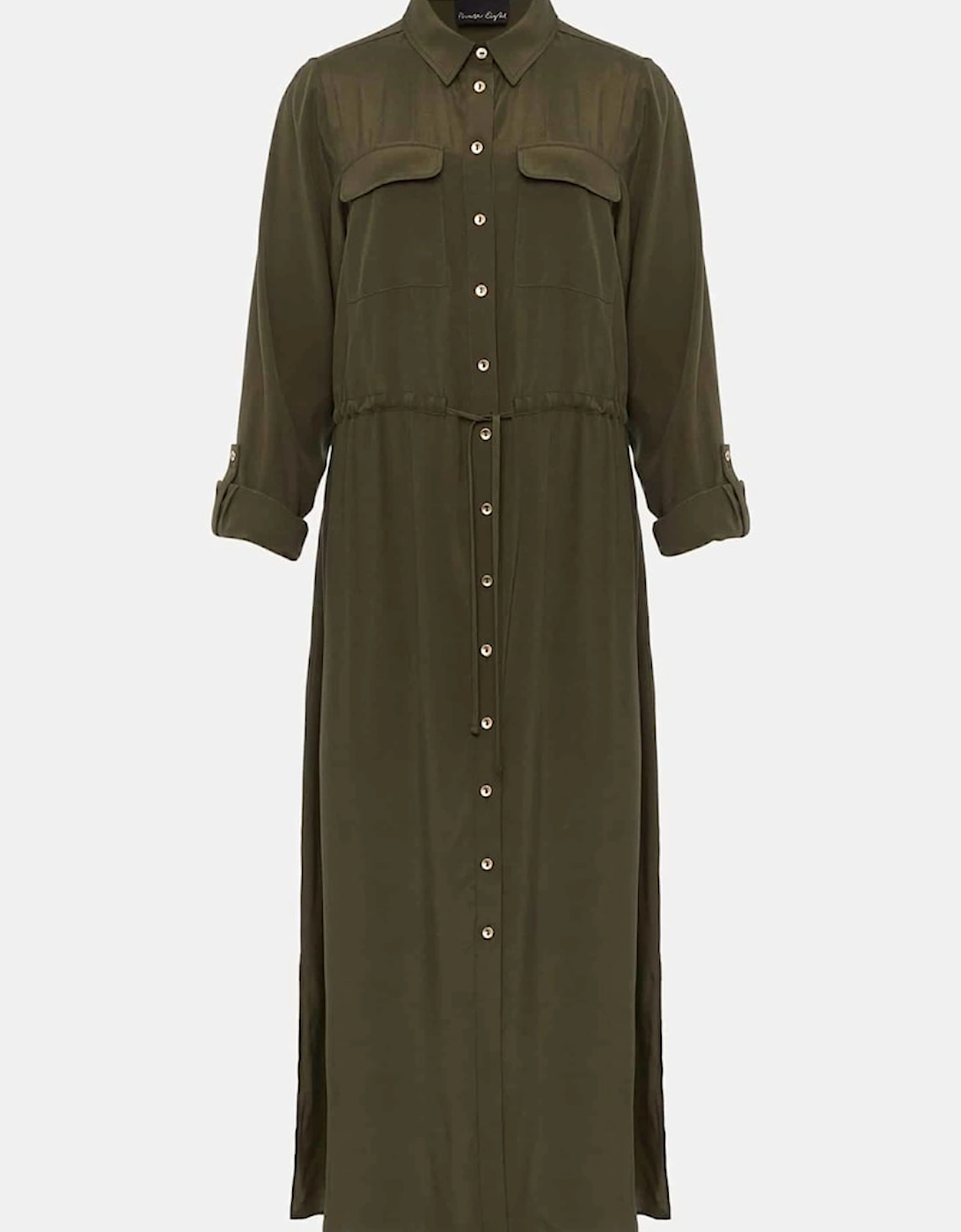 Tana Khaki Midi Dress