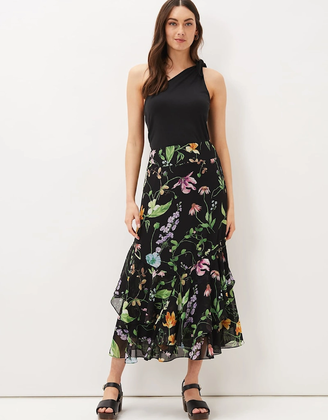Kayley Floral Printed Maxi Skirt, 6 of 5