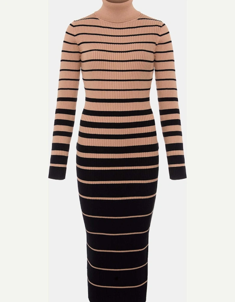 Bettie Ombre Colourblock Ribbed Dress