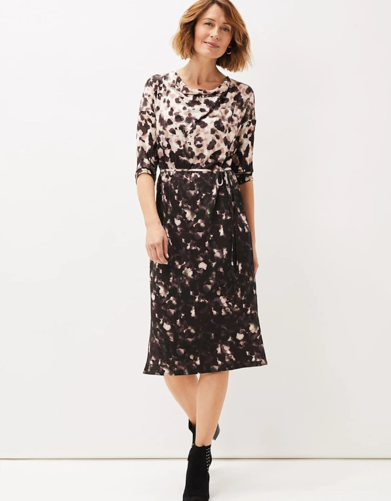 Corrie Abstract Spot Print Dress