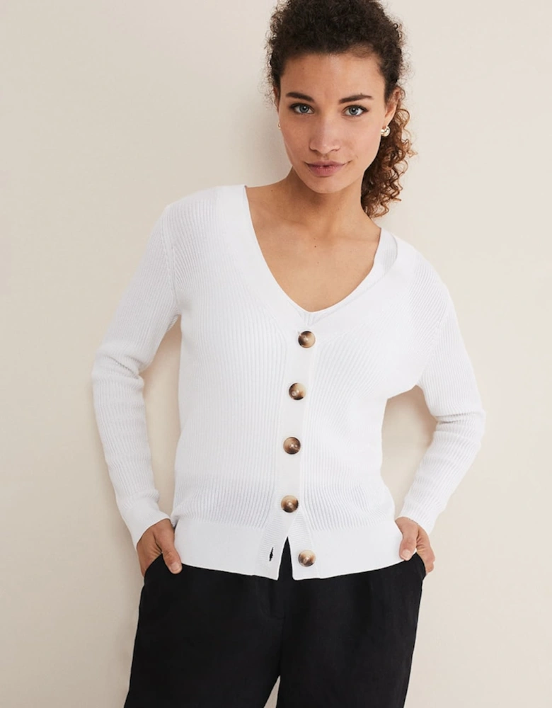 Caryl Ribbed Cardigan