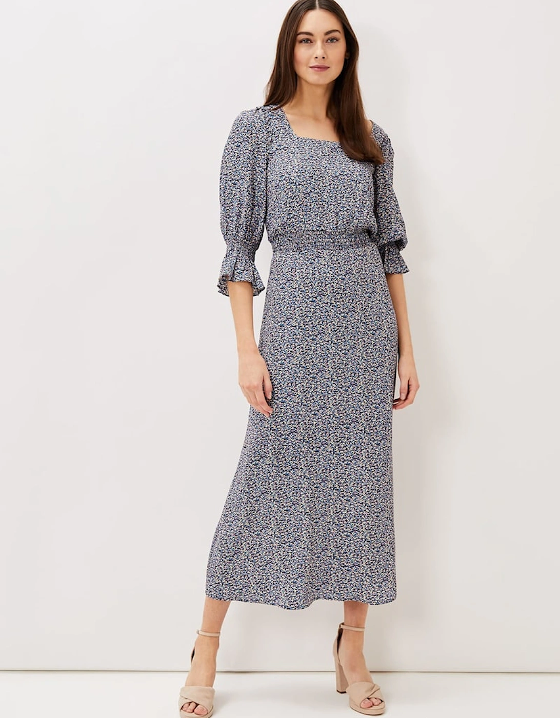 Millie Ditsy Print Dress, 7 of 6