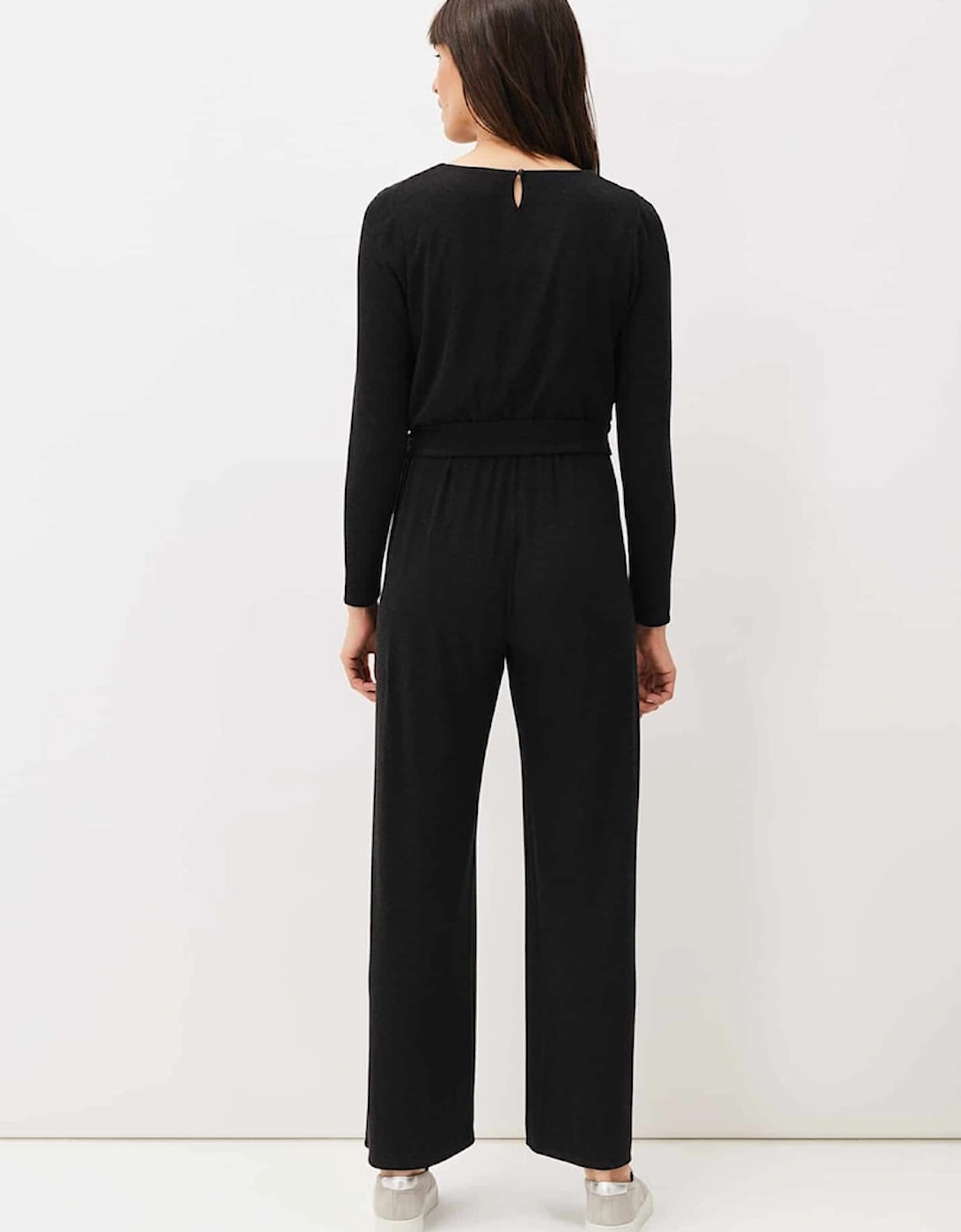 Zarra Wrap Wide Leg Jersey Jumpsuit