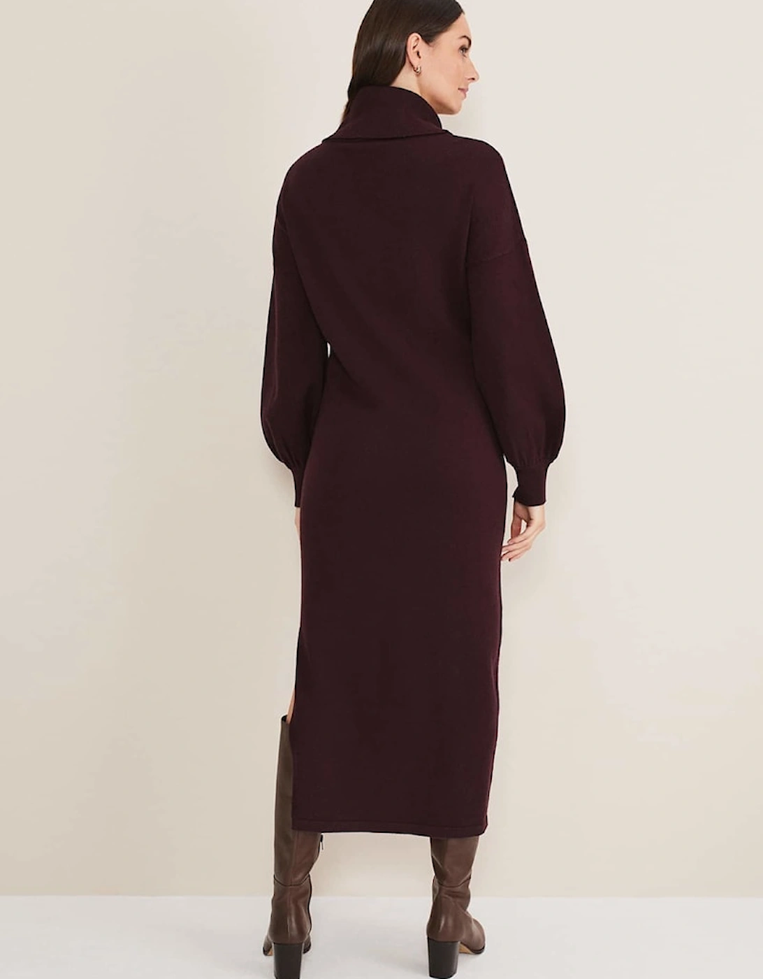 Aileen Maxi Roll Neck Knit Dress